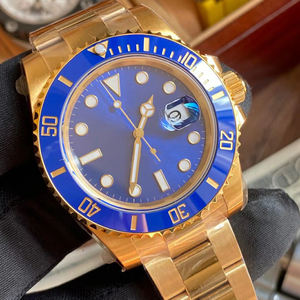 Montre de plongée automatique pour homme 2025, cadran saphir 41 mm, logo personnalisé, luxe, acier inoxydable 904, montres mécaniques Shanghai - Product Image 1