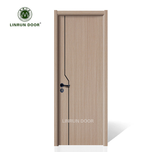 Puerta de Dormitorio Personalizada del Mejor Fabricante de China, Puertas Interiores Pintadas, Puerta de Madera de Estilo Rústico para Habitación - Product Image 1