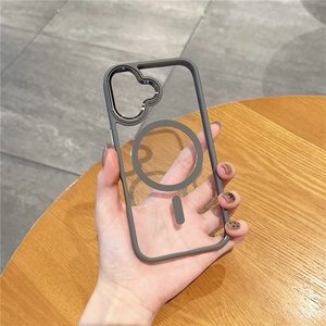 เคสโทรศัพท์แม่เหล็กใสไร้สายอะคริลิคคุณภาพสูงสำหรับ iPhone 16 Pro Max แม่เหล็กแรง - Product Image 6