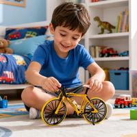 Modèle de vélo de course en alliage, miniatures de vélo de course à guidon bombé, modèle réduit en métal moulé sous pression, objet de collection, décoration, cadeau pour enfants