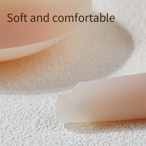 Cache-seins en silicone mat haut de gamme, adhésif, imperméable, respirant, anti-transpiration, cache-tétons, pochette de voyage en EVA avec fermeture éclair - Product Image 5