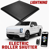 Couverture de benne électrique intelligente pour F-150 Lightning, télécommandée, rétractable, en aluminium, étanche et verrouillable