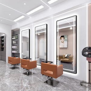 Chaise de salon de luxe en or, design élégant en verre, pour salons de coiffure et de beauté, mobilier essentiel pour salon de barbier, SPA, vente chaude - Product Image 3