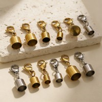 Ensemble d'entretoises à une extrémité en acier inoxydable pour la fabrication de bracelets et de colliers
