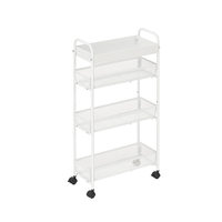 Chariot de rangement étroit ultra-mince à roulettes pour salle de bain, cuisine et salon – Vente en gros