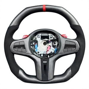 Volant sport en Alcantara de qualité supérieure avec garniture en fibre de carbone pour BM/W G20 G30 G80 G82 M3 M4 Competition 2019-2024 - Product Image 3