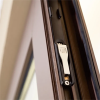 Charnière de porte en alliage d'aluminium RG60C Ruiguan au design moderne, isolation thermique, ouverture latérale, surface finie avec 2 ans de garantie
