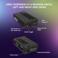 Kit de convertisseur HDTV OSSC de haute qualité convertisseur péritel vers HDTV pour Console de jeu rétro pour PlayStation 2/Xbox/Atari/Dreamcast