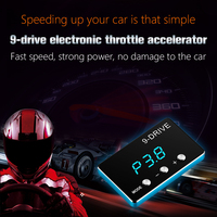Blaues Elektronik-Zubehör 9-Modus Digitaler Auto-Gaspedalregler Rennbeschleuniger Potenzpedal-Booster