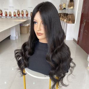 Perruques en cheveux humains naturels - Perruque ondulée sans colle, non traitée, vierge, pour femmes noires et blanches, perruque en dentelle frontale bouclée en cheveux humains - Product Image 2