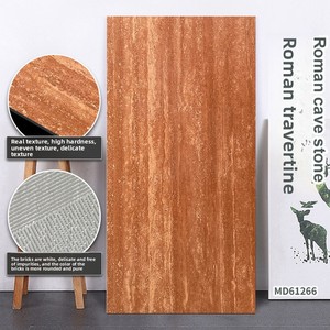 Carreaux de porcelaine en travertin romain 600x1200 mm, style italien, antidérapants, aspect pierre, pour sol et mur extérieur, imitation travertin - Product Image 4