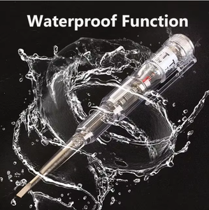 Водонепроницаемый индуцированный Электрический тестер Ручка отвертка зонд тестер напряжения детектор переменного/постоянного тока 70-250 В тестовый карандаш - Product Image 5