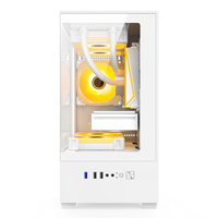 Nouveau design Mini ATX boîtier d'ordinateur de bureau pleine tour verre trempé avec effet ARGB Port avant USB châssis de refroidissement en stock