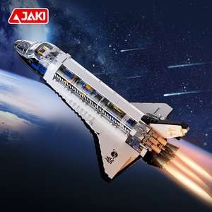 Jaki không gian loạt khối xây dựng đặt khối kích thước lớn Bộ đồ chơi giáo dục không gian đưa đón khối xây dựng điện đặt với ánh sáng - Product Image 5