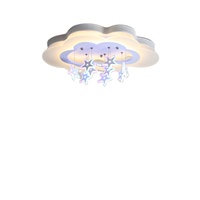 Lampu Led Langit-langit Hangat Romantis Kreatif Anak Laki-laki Perempuan Bintang Awan Modern Minimalis Kamar Tidur Lampu Langit-langit Anak-anak Chandelier