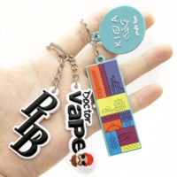 Porte-clés en caoutchouc souple personnalisé avec logo promotionnel, porte-clés en silicone, porte-clés en caoutchouc PVC 2D/3D pour cadeaux