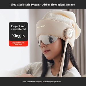 Casque de <span class=keywords><strong>massage</strong></span> pour la tête et les yeux avec <span class=keywords><strong>massage</strong></span> du cuir chevelu et des vertèbres cervicales, alimenté par USB, cadeau transfrontalier - Product Image 4