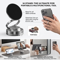 360 °   Support de téléphone magnétique rotatif pour voiture et bureau, aimant N52 réglable, cadeau en gros pour les employés d'entreprise et les voyages