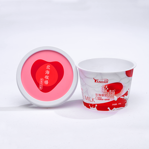 Caja contenedora de vaso desechable de plástico PP personalizado de 10ml-3000ml Yogurt congelado de leche de oveja Gelato Cup - Product Image 2