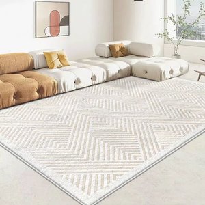 <span class=keywords><strong>2025</strong></span> Thiết Kế Mới Giả Cashmere Mô Hình Sọc Không Trượt Có Thể Giặt Thảm Và Thảm Phòng Khách Fluffy Thảm Cho Phòng Ngủ - Product Image 3