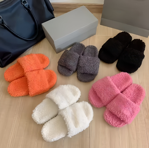 Pantuflas de Plataforma de Diseño de Lujo para Mujer, Pantuflas de Interior con Forro de Peluche, Cálidas para el Hogar, Pantuflas de Peluche para Mujer - Product Image 6