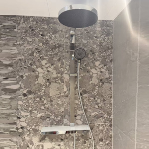 Big Brand Three-speed Button <b>Switch</b> Constant Temperature Copper Glass Storage Table <b>Light</b> Luxury Design <b>Wall</b> Shower FL-0201 Thre - Product Image 6
