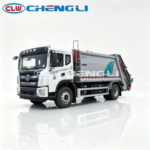 รถบรรทุกขยะไฟฟ้า Dongfeng16m ³ ไฟฟ้า210kwh พร้อมแบตเตอรี่ catl สำหรับการสุขาภิบาลในเมือง - Product Image 1