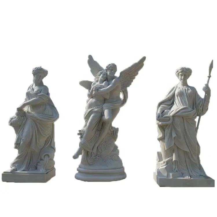 Бронзовые женские скульптурные лампы в западном стиле, природа, белый мрамор, толстая женская скульптура