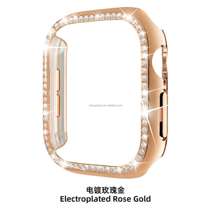 Coque de protection PC anti-choc ajourée avec strass pour <span class=keywords><strong>Apple</strong></span> <span class=keywords><strong>Watch</strong></span> Series 12 <span class=keywords><strong>SE</strong></span> 42MM 46MM, accessoires pour boîtier de montre I <span class=keywords><strong>Watch</strong></span> Series 12 - Product Image 3