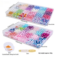 Ensemble d'accessoires de bijoux à bricoler soi-même couleur océan transfrontalier Bracelet de perles Lucite en plastique acrylique avec perles en vrac