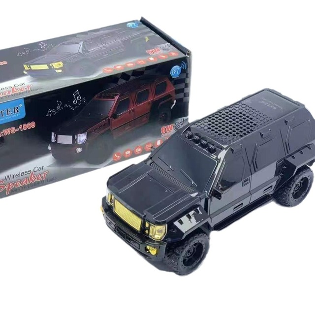 Redwingy WS1869 Truck Shaped Bt Speaker Long Standby Wireless Fm Car Speaker Car Modle Speaker With FM Radio for Karaoke