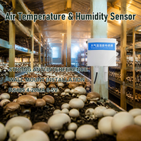 Thermomètre hygromètre pour ferme de culture de champignons, sortie RS485 Modbus RTU, support mural, coque résistante aux UV, données fiables