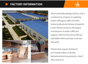 Yeni tasarım klasik çin cenaze hasır tabut tabut tabut - Product Image 3