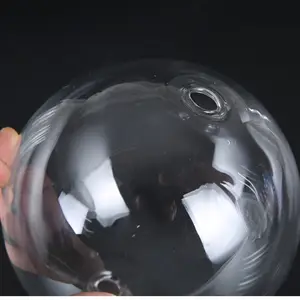 Penutup kaca bola bulat ukuran besar 400mm Opal buram penutup kaca untuk Lampu liontin