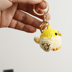 Crochet Amigurumi Animals Bird Keychain Handmade Crochet Weaving Knit Knitting Flying Animal Birds Key <b>Rings</b> Pendant Accessories - Product Image 2