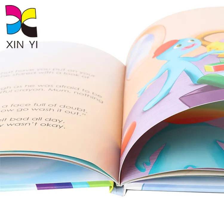 ปกแข็งสีเต็มรูปแบบการพิมพ์หนังสือเด็กเรื่องศิลปะการศึกษาหนังสือเด็กปกแข็ง