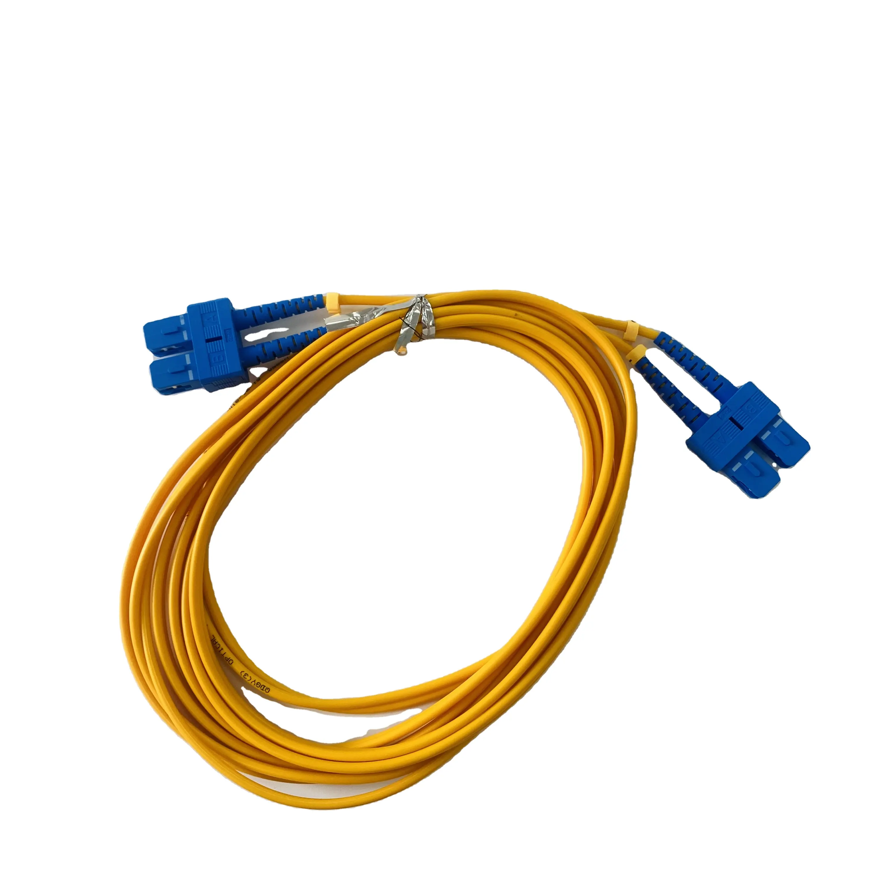 Cable de fibra óptica LSZH/PVC, conector SC/UPC con clip