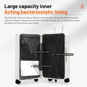 Bagaglio da viaggio personalizzato ABS + PC Hardside con ruote Spinner Trolley <span class=keywords><strong>valigia</strong></span> in set <span class=keywords><strong>valigia</strong></span> di maggiore capacità - Product Image 3