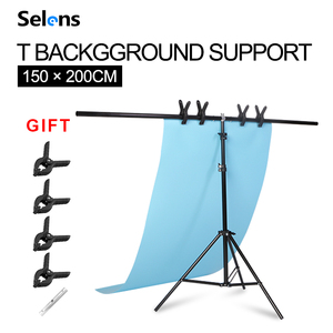 Supporto <span class=keywords><strong>per</strong></span> Sfondo Fotografico Selens 150x200cm Tipo T in Metallo e PVC, Stand Portatile con Barra Trasversale - Product Image 2