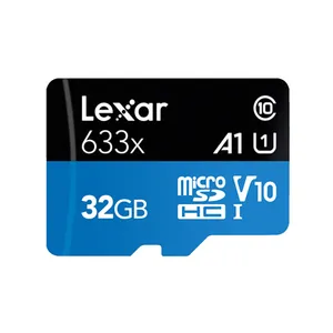 थोक बिक्री एसडी कार्ड 128gb-गर्म बिक्री Lexar 633X मेमोरी कार्ड 32GB 128GB 256GB 512GB 64gb माइक्रो एसडी कार्ड अप करने के लिए 95M/एस C10 U3 U1 के लिए फोन