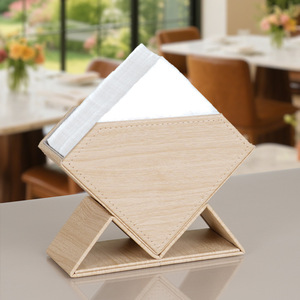Boîte à mouchoirs en diamant, boîte à serviettes en papier pour restaurant commercial, boîte à mouchoirs en <span class=keywords><strong>cuir</strong></span> pour café, boîte à mouchoirs en papier - Product Image 3