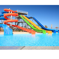 Jeux aquatiques amusants pour parcs aquatiques, glissades aquatiques en fibre de verre et acier de nouvelle conception, longue durée de vie, pour usage commercial intérieur/extérieur