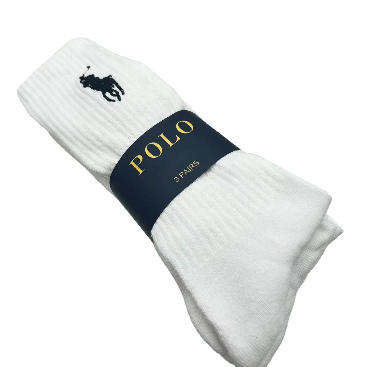 Casual Polo Ralph Sokken Hoge Ralph Polo Sokken Polykatoenen Handdoek Onderkant Ralph Polo Heren Sokken