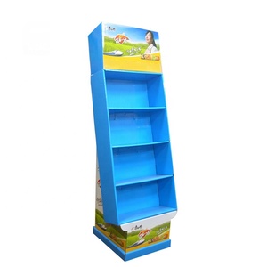 Tùy Chỉnh Phong Cách Hiện Đại Khay Các Tông Hiển Thị Sàn Đứng Thân Thiện Với Môi Cửa Hàng Quảng Cáo Đồ Ăn Nhẹ Thực Phẩm Kệ Cho Khoai Tây Chiên - Product Image 6