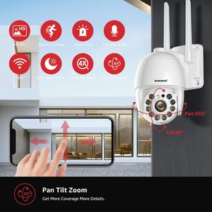 Boavision 4K Outdoor Security <b>Camera</b> Wireless WiFi <b>IP</b> <b>Camera</b> 8MP Home Surveillance <b>System</b> 360 Degree View - Product Image 4