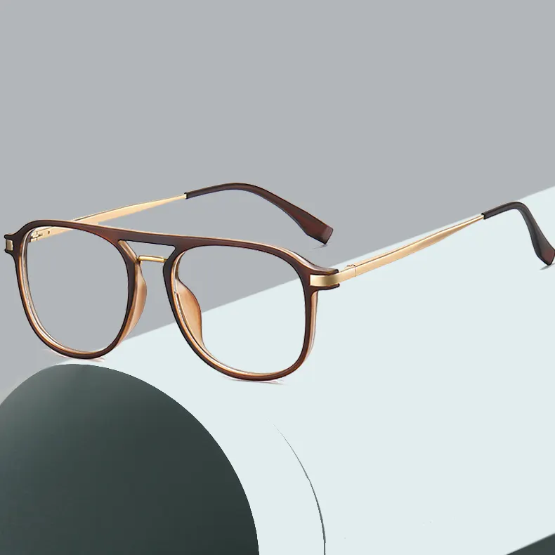 Occhiali da vista all'ingrosso occhiali da vista montatura per occhiali da vista montatura per occhiali da vista con montatura a molla Tr90 da uomo