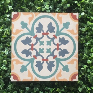 Baldosas Cuadradas de Cemento Esmaltado Marroquí de Alta Calidad |   Diseño Moderno |   Antideslizante |   Hecho en Vietnam por la Fábrica CTS - Product Image 1