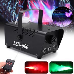 Mini máquina testador de fumaça Automotive 500w Smoke Machine Fog Mist Haze Hazer Effect 3 Led Rgb para Disco Party Club - Product Image 2