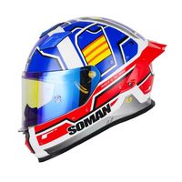 Nouveau casque de moto à visière unique intégral avec réduction du bruit pour hommes et femmes