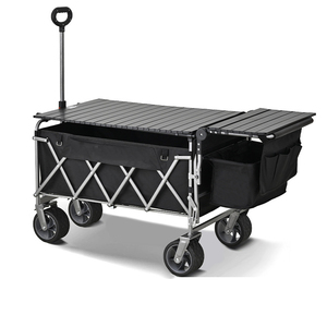 Wagon <span class=keywords><strong>utilitaire</strong></span> pliable personnalisé réglable pour plage <span class=keywords><strong>en</strong></span> plein air chariot pliable à roues larges grand Wagon pliant - Product Image 4